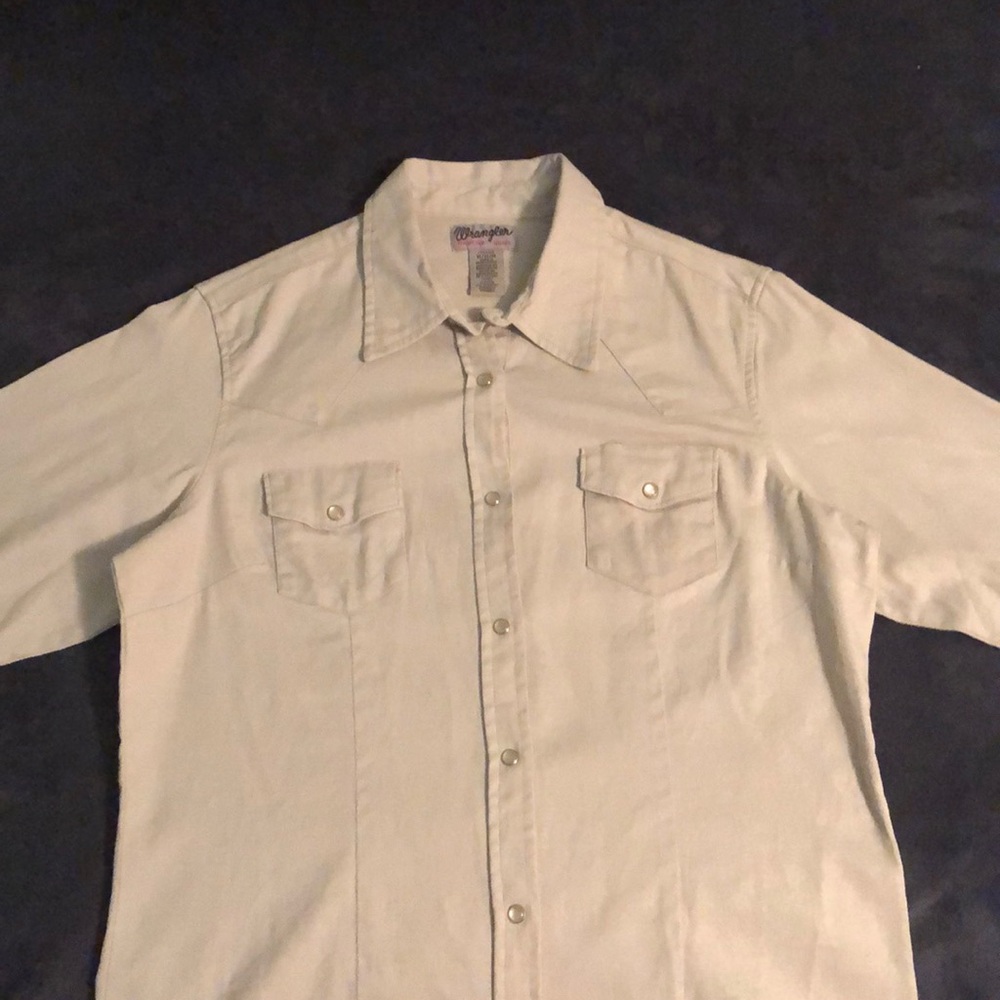 Wrangler Wrancher Button up Shirt Women’s Medium